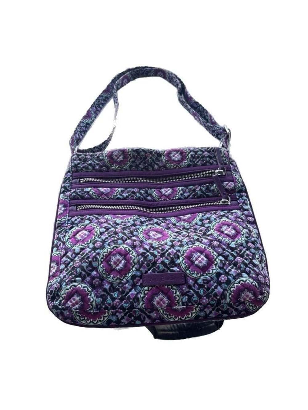 Vera Bradley Triple Zip Hipster Crossbody Bag in Lilac Medallion - Picture 3 of 6